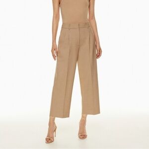 Wilfred Effortless Pant Cropped Camel Size 0 Aritzia #104472